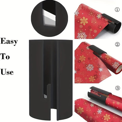 1pc Sliding Gift Wrapping Paper Cutter: Cut Perfect Lines for Christmas & Thanksgiving Wrapping!