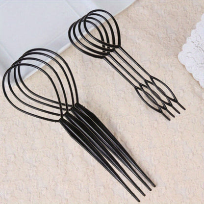 2pcs Multifunctional Topsy Tail Loop Hair Braided Ponytail Maker DIY Hair Styling Tool Accessories