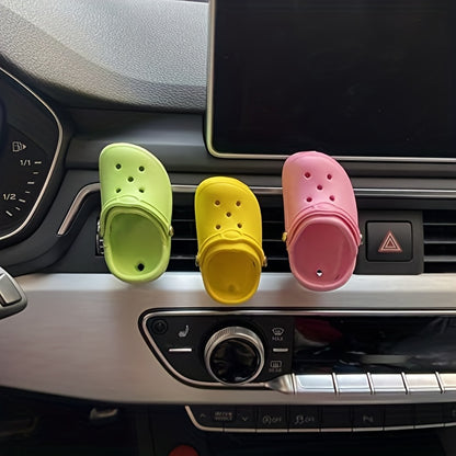 3pcs Cute Shoe-Shaped Car Fragrance Diffuser - Perfume Ventilation Clip for Creative Car Accessories Decoration