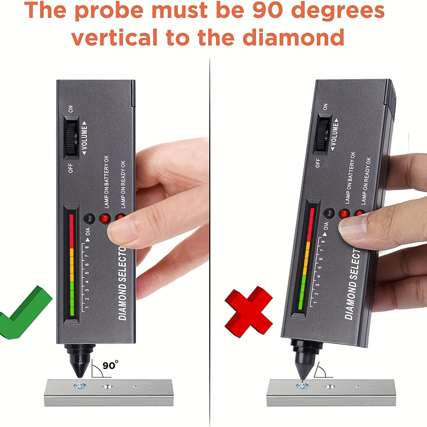 1pc Portable Professional Diamond Tester for Jewelry Identification and Hardness Testing