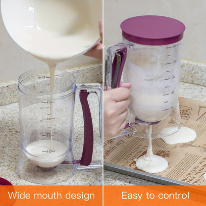 Batter Separator/Dispenser, Cupcake Handheld Dispenser, Batter Funnel Measuring Cup Tool