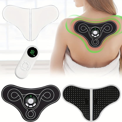 Wireless TENS & EMS Unit Back Pain Relief Massager, Intelligent Mini Neck And Back Massager, Electromagnetic Shaper Massager For Back Shoulder Leg Neck Pain Relief