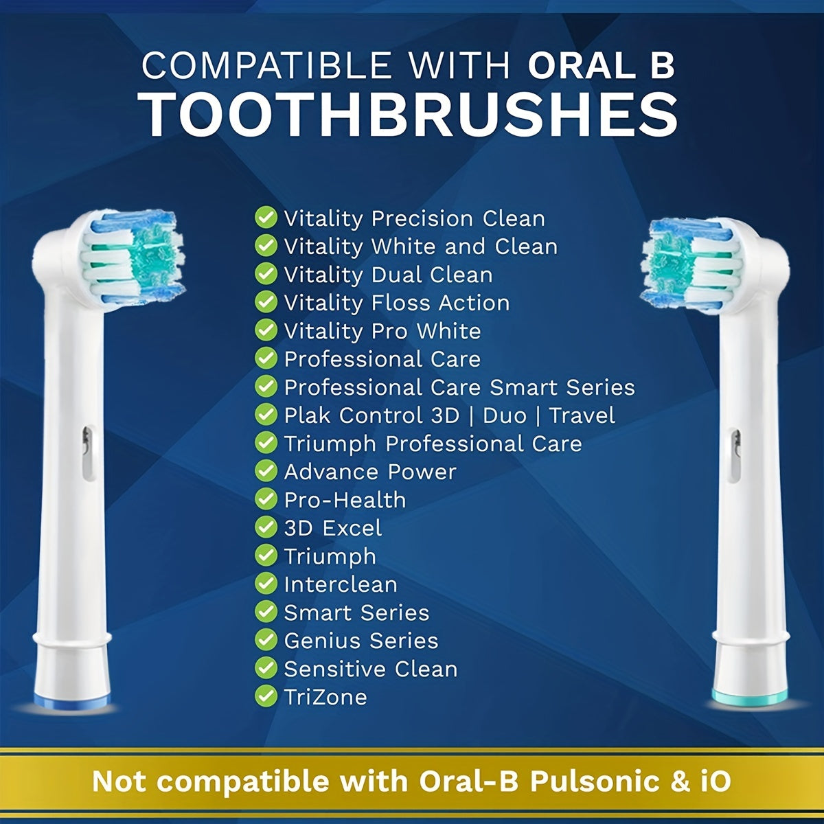 Upgrade Your Oral-B/Braun Electric Toothbrush with Professional-Grade Replacement Heads - Compatible with 7000/1000/9600/5000/3000/8000!