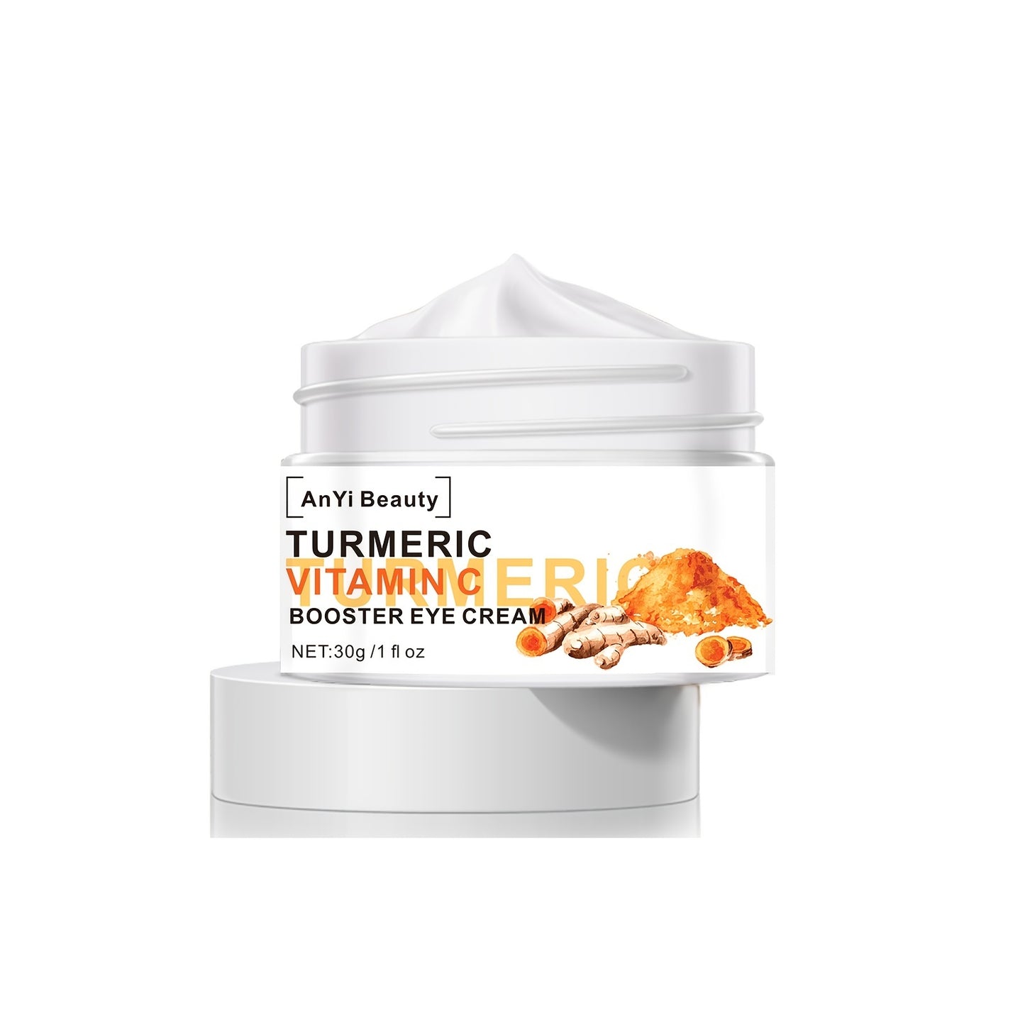 Turmeric Vitamin C Eye Cream - Moisturize, Reduce Aging, Smooth Wrinkles, Firm Skin, Reduce Dark Circles & Eye Bags