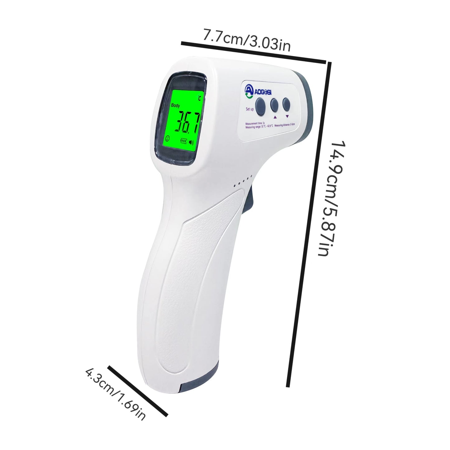 Accurate Digital Infrared Baby Non-contact Thermometer - Simple Operation, Precise Data, Household Essentials (No Battery)