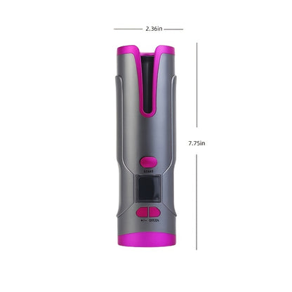 Wireless Automatic Hair Curler with LCD Screen - Ceramic Heating Wave Curling Tongs for Salon-Quality Styling at Home!