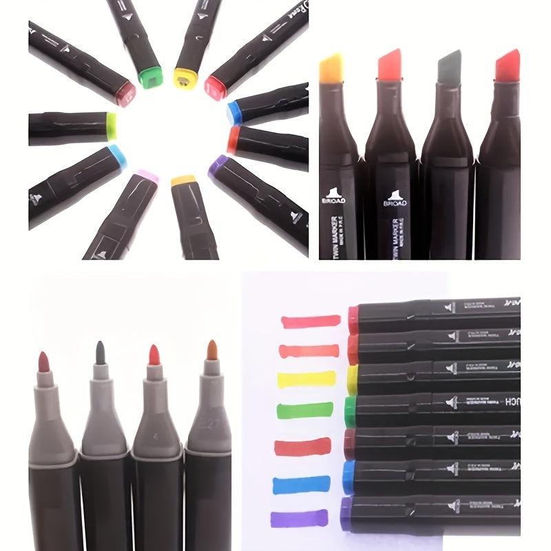 48 Dual Brush Head Art Markers for Vibrant Easter Decorations