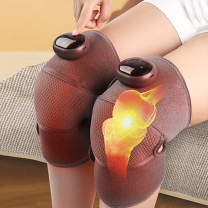 3-in-1 Heated Knee Elbow Shoulder Massager with Vibration & Adjustable Heat - Relieve Pain & Relax Muscles Instantly!