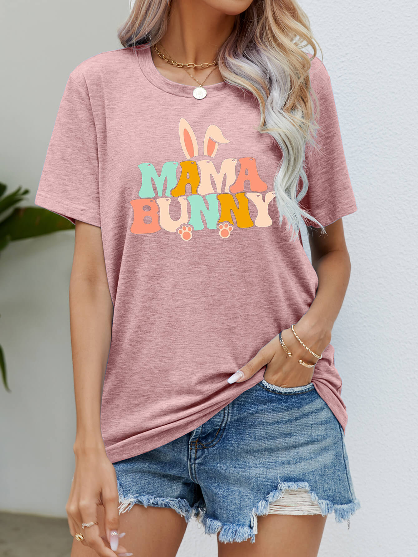 Camiseta de Pascua MAMA BUNNY