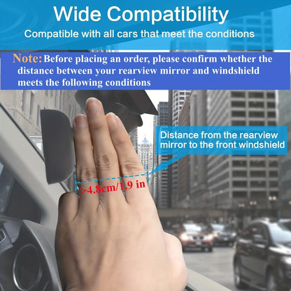 Upgrade Your Car Rearview Mirror with a Phone Holder That's Smart, Rotatable, and Adjustable!