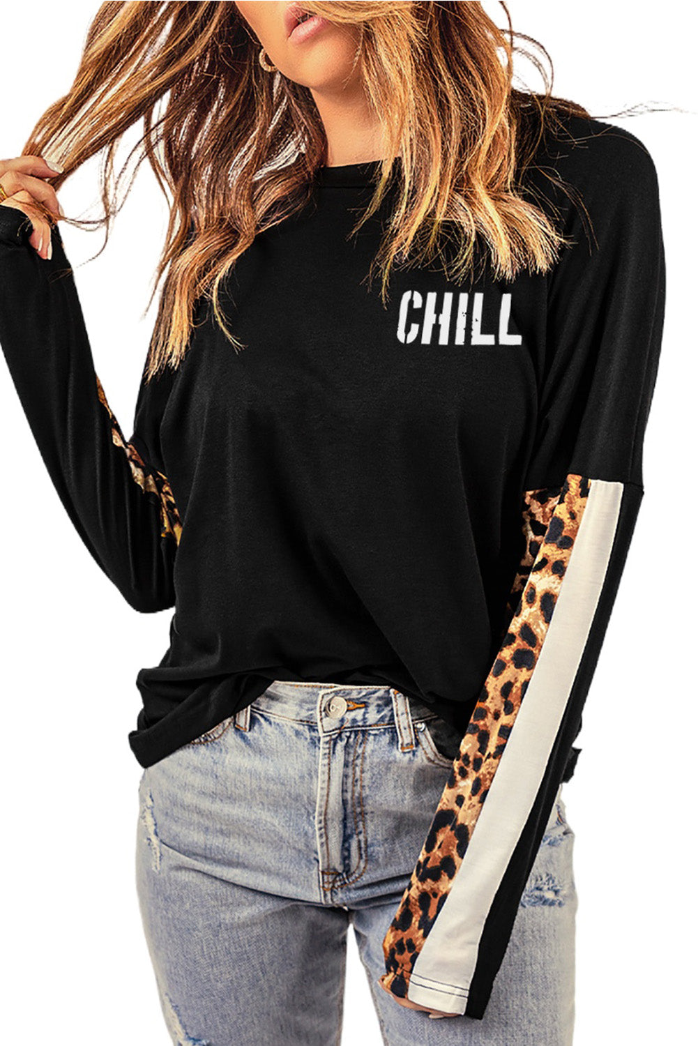 Leopard CHILL Long Sleeve Top