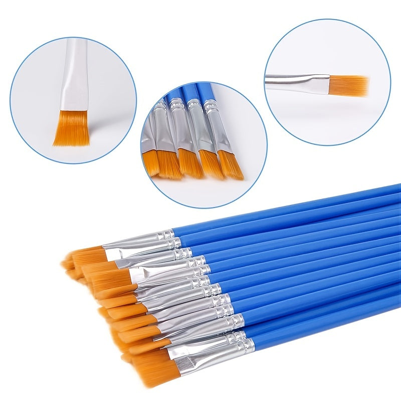 10pcs Professional Painting Brushes - Perfect for Handcraft Arts & Crafts!