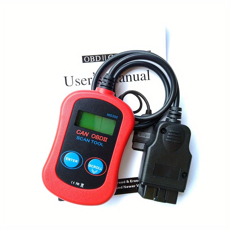 Universal OBD II Car Engine Fault Code Reader - Turn Off Check Engine Light & Monitor Emission Status with MS300 OBD2 MS309 Scanner