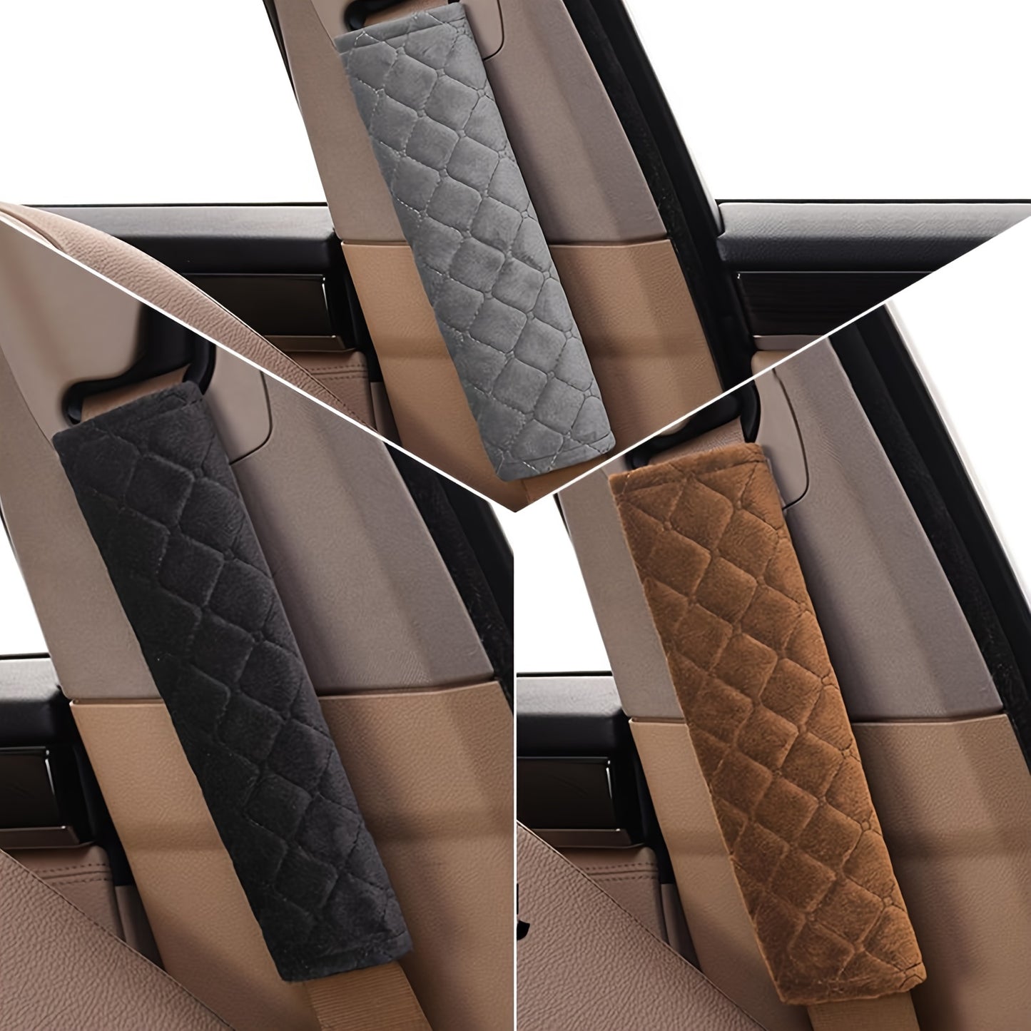 Stay Safe and Comfortable with Plush Auto Seat Belt Covers