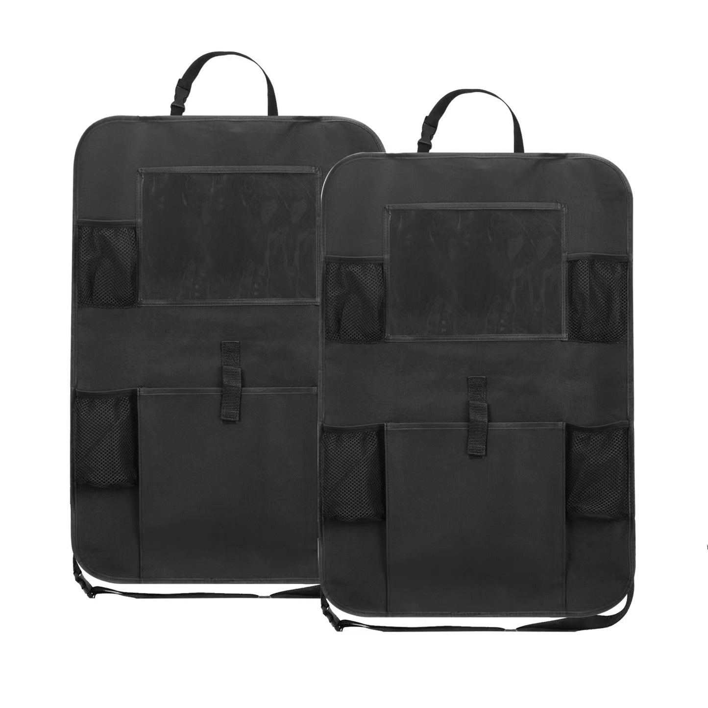 2 pièces/sac sacs de rangement pour siège arrière de voiture-6 poches pour tablettes, ordinateurs, livres, jouets, tasses et biberons-sac suspendu pour tapis Anti-coup de pied-parfait pour la Protection du dossier de siège de voiture! 