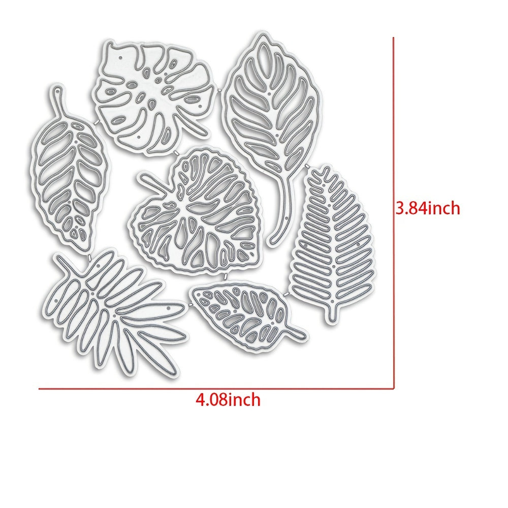 7-Leaf Cutting Dies: Create Beautiful Greeting Cards & Decorative Crafts with Ease!