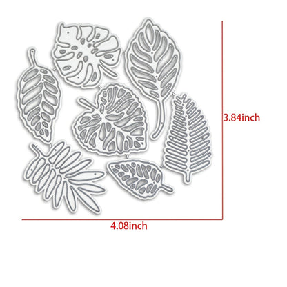 7-Leaf Cutting Dies: Create Beautiful Greeting Cards & Decorative Crafts with Ease!