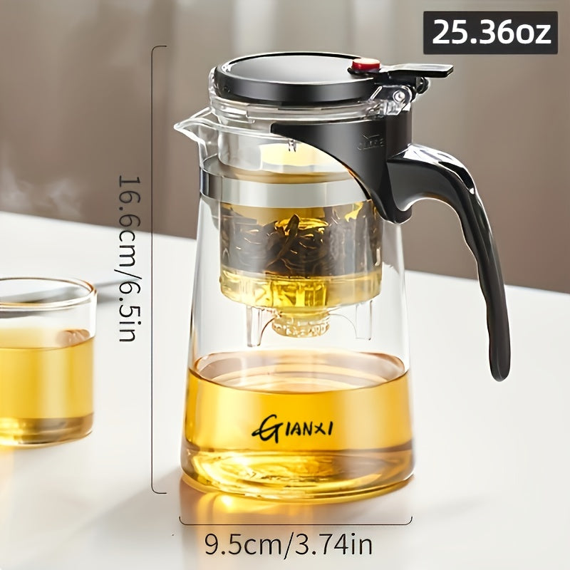 1 théière de 750 ml avec contrôle du temps et de la concentration – Profitez de la tasse de thé parfaite à chaque fois. 