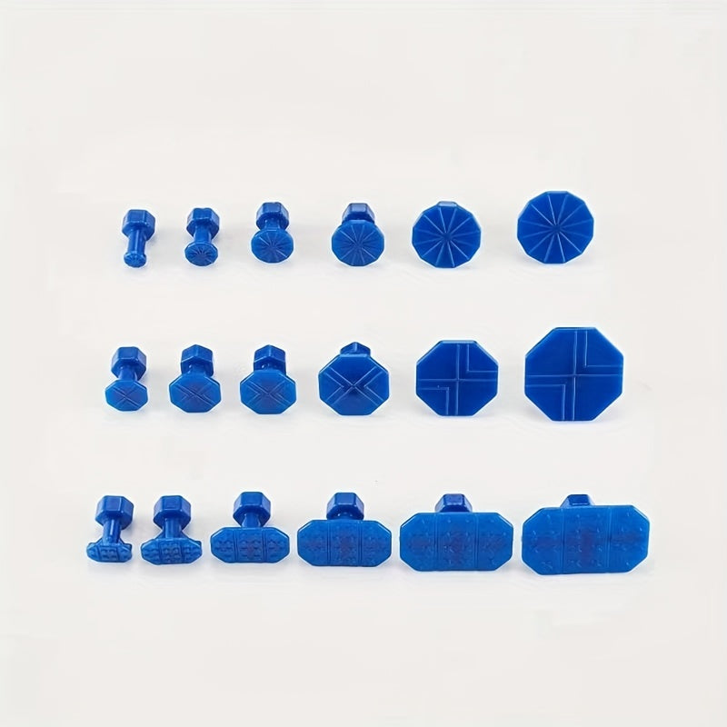 Upgrade Your Car Repair Tool Kit with Our Car Dent Repair Puller & 18pcs Plastic Glue Tabs!