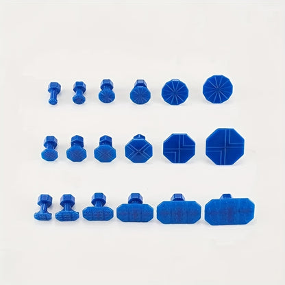 Upgrade Your Car Repair Tool Kit with Our Car Dent Repair Puller & 18pcs Plastic Glue Tabs!