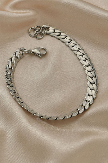 Stainless Steel Curb Chain Bracelet