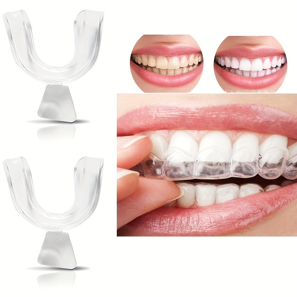 2 Pcs Dental Mouth-Guard: Protect Your Teeth from Grinding & Clenching - Sleep Aid & Health Care Oral Teeth Guard