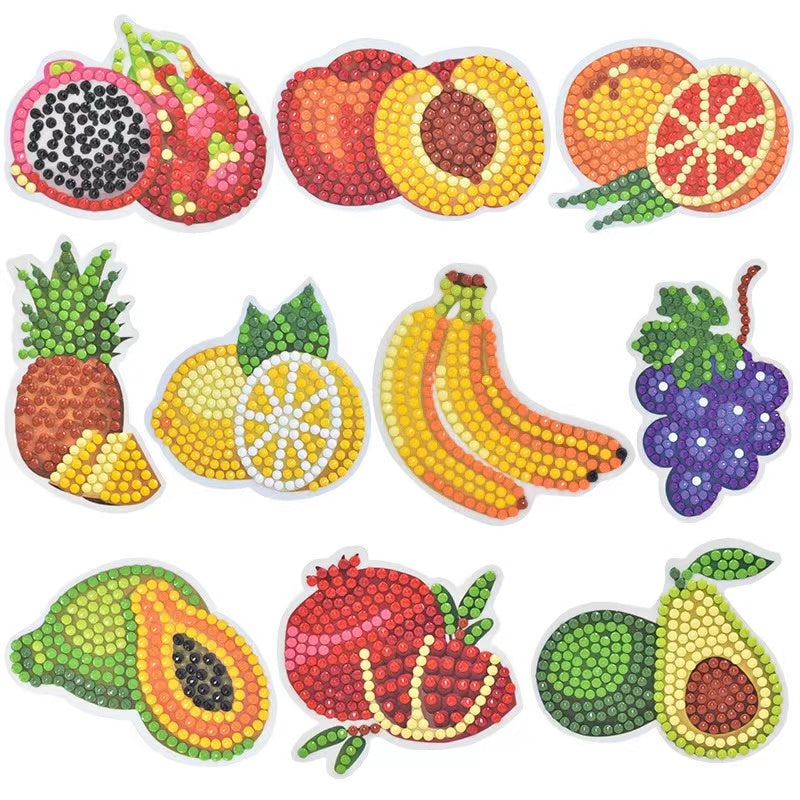 5D Kids Artificial Diamond Painting Stickers Set, Kids DIY Diamond Painting Stickers Tool Kit