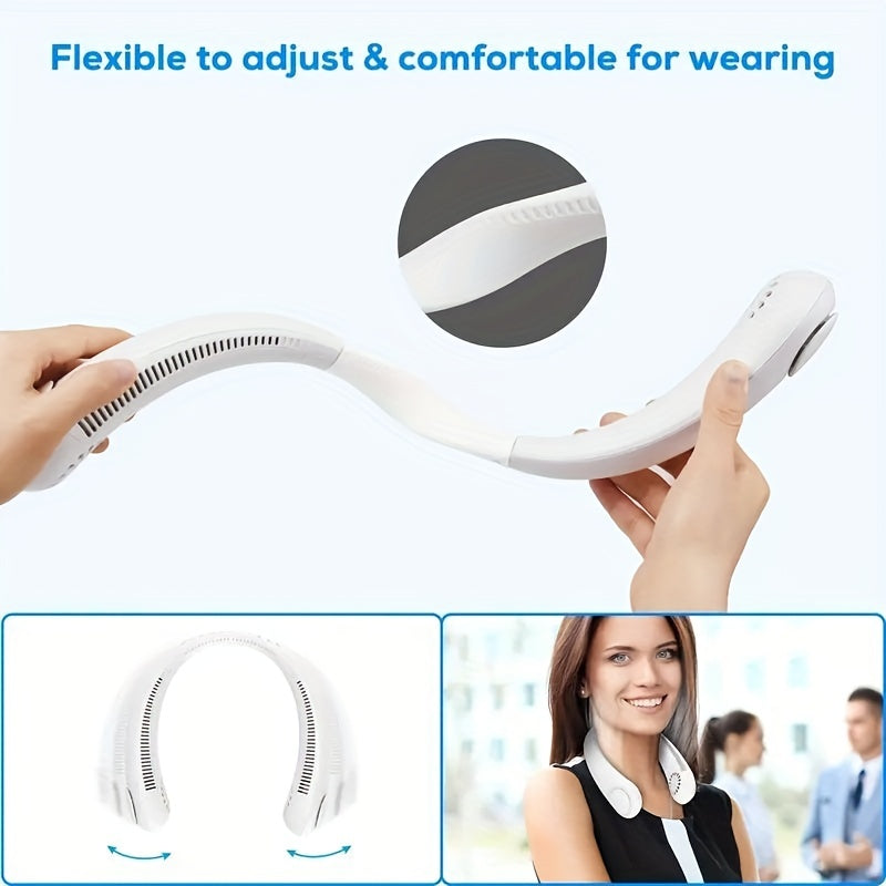 Ventilador recargable USB súper potente con ajuste de velocidad del viento de 3 velocidades y batería de larga duración: ¡perfecto para actividades al aire libre! 