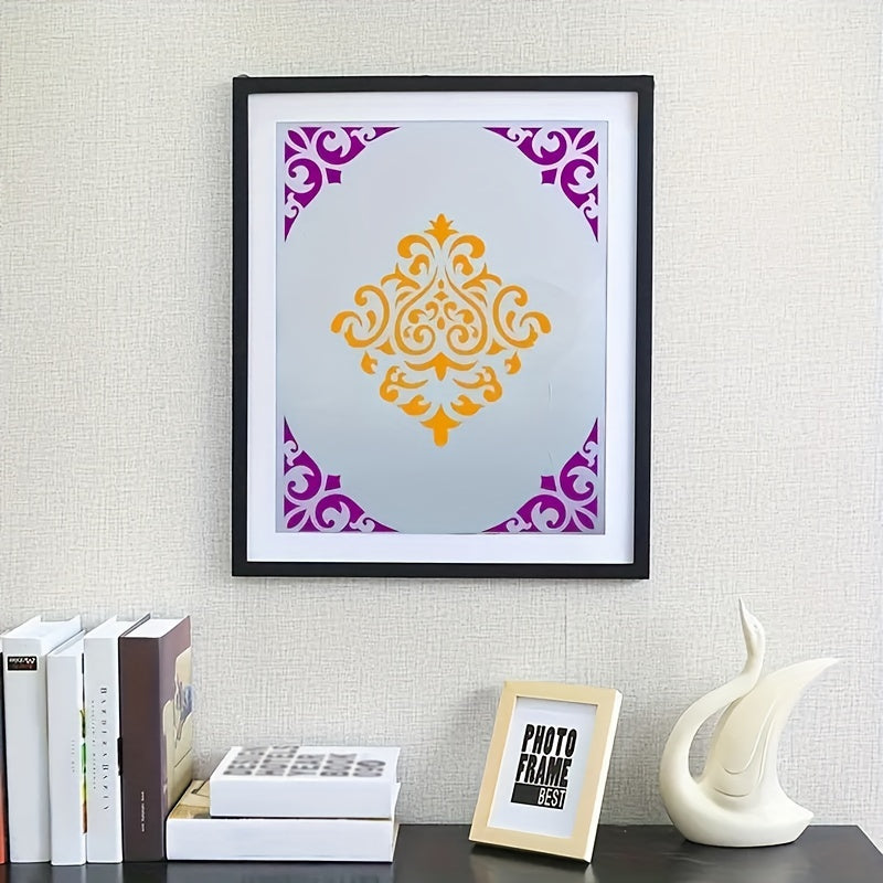 9pcs Reusable Mandala Dotting Stencils - Unleash Your Creative Side with DIY Wall, Door & Furniture Art!