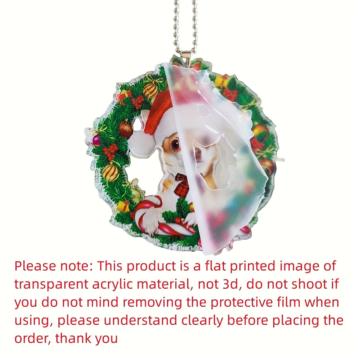 1pc New Creative Christmas Stocking Gloves Garland Cute Puppy Acrylic Car Hanging Decorations Halloween Christmas Tree Ornaments Home Decorations