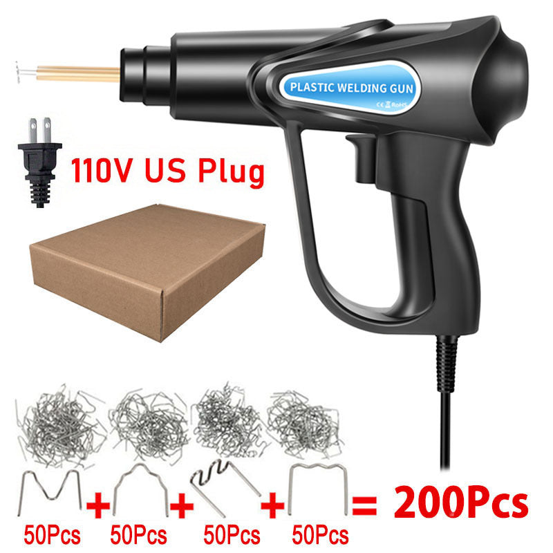 70W Plastic Welding Machine Plastic Welder Gun Car Bumper Repair Kit With 200/600/1000 Pcs Hot Staples Car Tools Kit