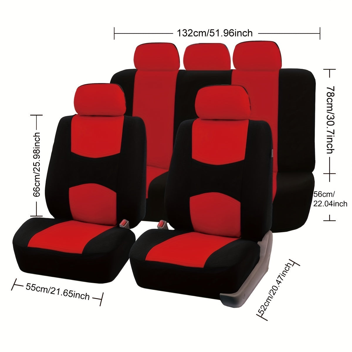 Upgrade Your Car's Interior with This Stylish Universal Fit Seat Cover Set!