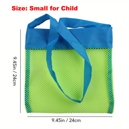 1pc Mesh Beach Bag & Tote: Perfect for Sand Toys & Beach Nets!