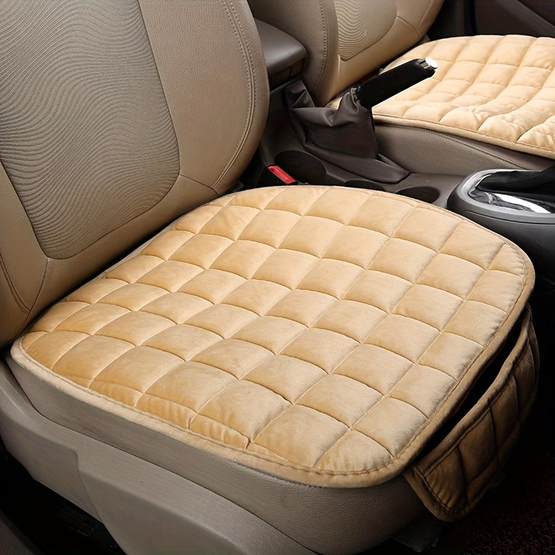 Upgrade Your Car with a Soft Memory Foam Seat Cover - 160g Multiple Color Plaid Design!