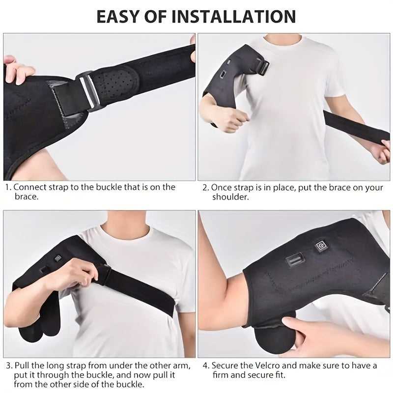 USB Charging Electric Heating Shoulder Protection - Hot Compress for Single Shoulder Physical Therapy