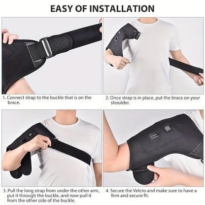 USB Charging Electric Heating Shoulder Protection - Hot Compress for Single Shoulder Physical Therapy