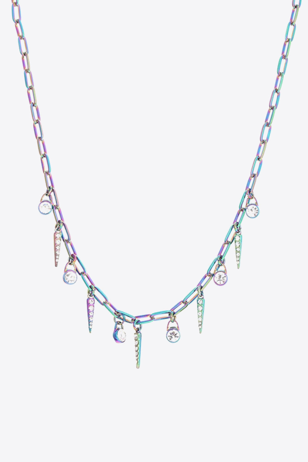 Collier multi-breloques coloré