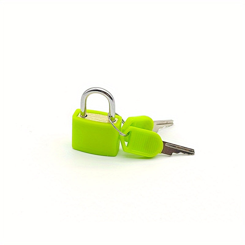 1pc Portable Small Color Plastic Lock Luggage Padlock