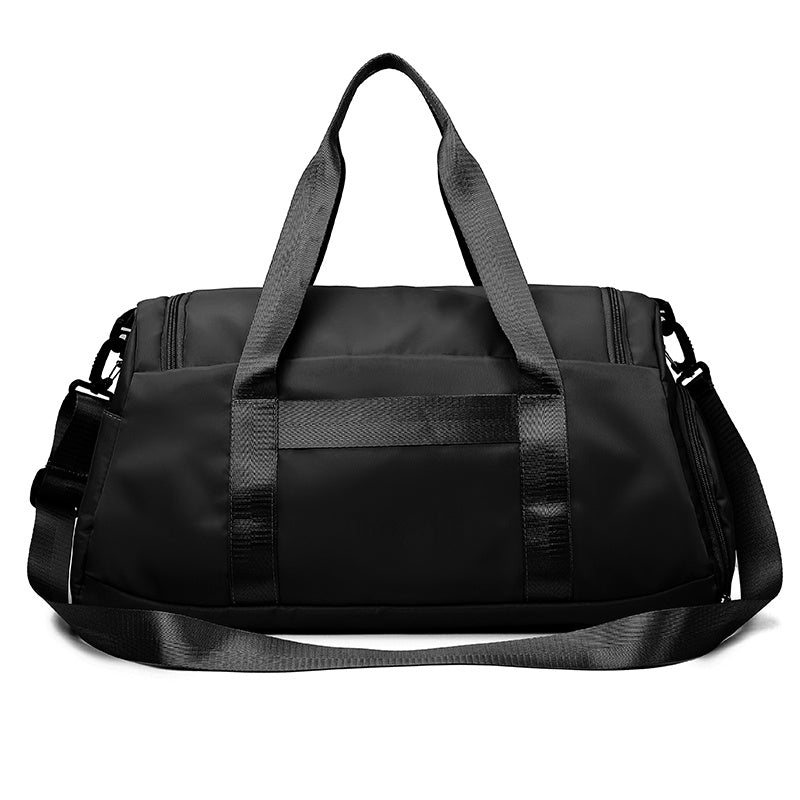 The Ultimate Gym Sports Duffle Bag: Travel in Style with Wet Pocket, Shoes Compartment & Overnight Weekender Bag for Women & Men (Black)