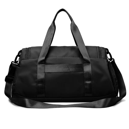 The Ultimate Gym Sports Duffle Bag: Travel in Style with Wet Pocket, Shoes Compartment & Overnight Weekender Bag for Women & Men (Black)