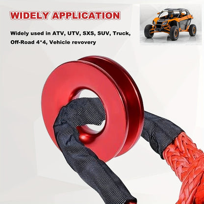 41000lbs Winch Snatch Recovery Ring - Perfect for ATV UTV SUV Truck Off-Road Vehicle Towing!