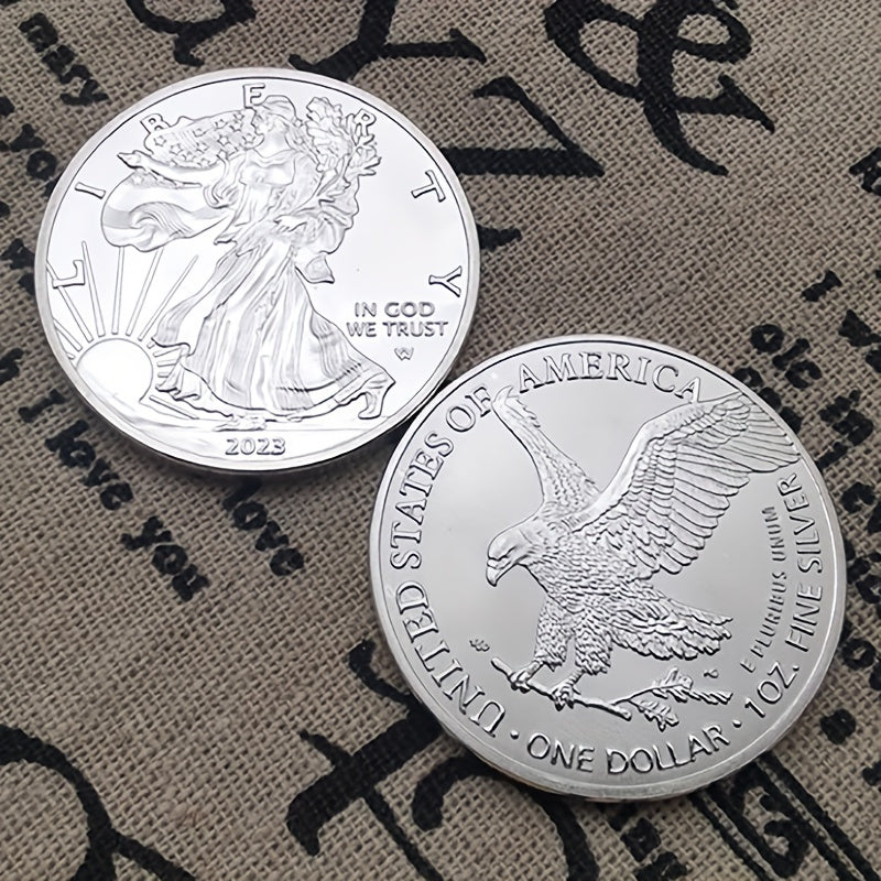 1pc Statue of Liberty 2023 Commemorative Silver Coins - Celebrate Centennial with Collectible Ornaments