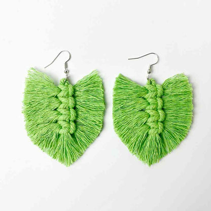 Fringe Detail Dangle Earrings