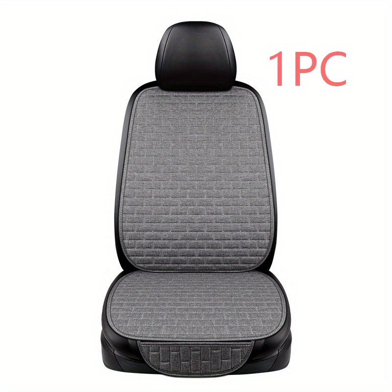 Upgrade Your Car Seat with a Luxurious Flax Linen Car Seat Cover - Universal Size!