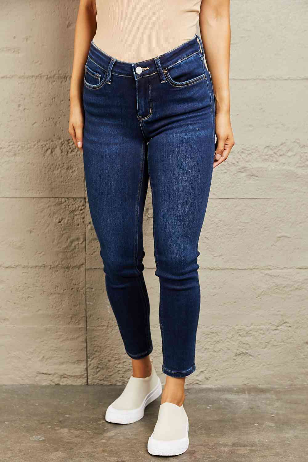 Jean slim taille mi-haute BAYEAS