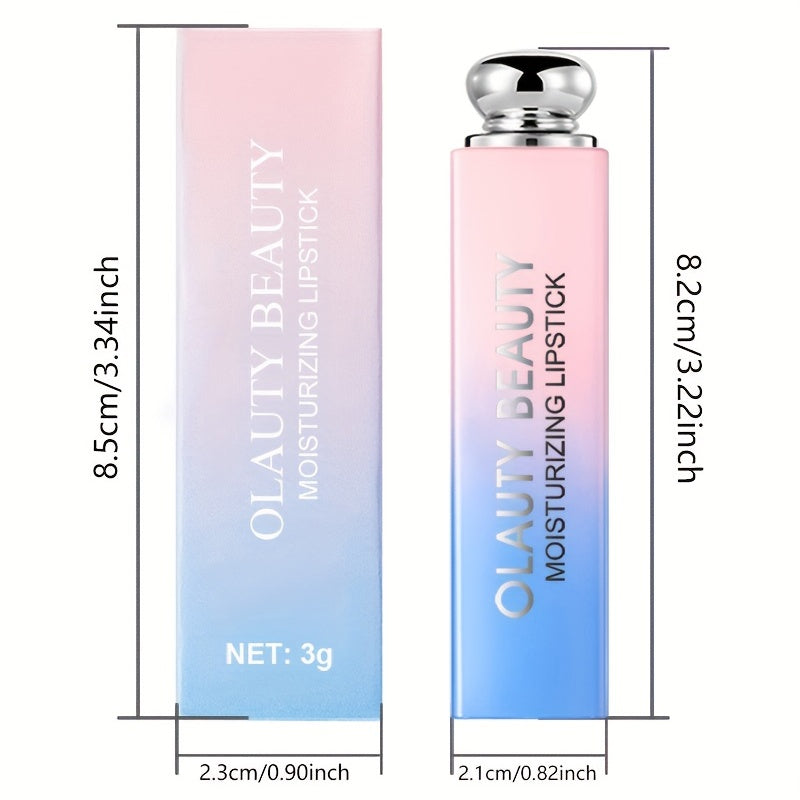 3 pcs Color Changing Lipstick and Lip Balm Set - Moisturizing and Nourishing Jelly Crystal Formula for Healthy and Vibrant Lips