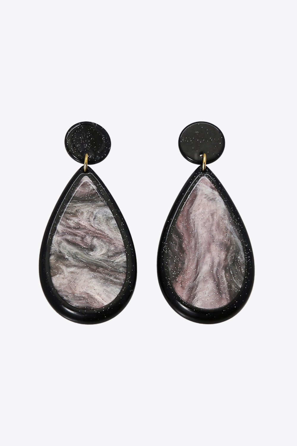 Boucles d’oreilles en acrylique en forme de larme