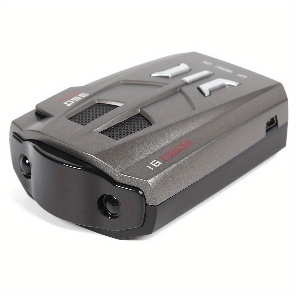 V9 Speed Detector: Ultimate Car Radar Detector with Voice Prompt, LED Display, & 360° Detection!