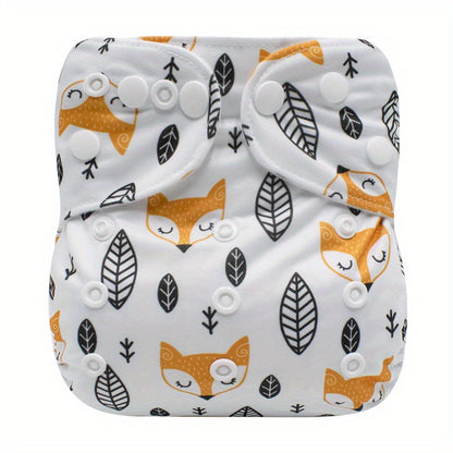 1pcreusable Adjustable Cloth Diapers for Girls and Boys - Washable and Reusable with Microfiber Inserts for Superior Absorption and Comfort