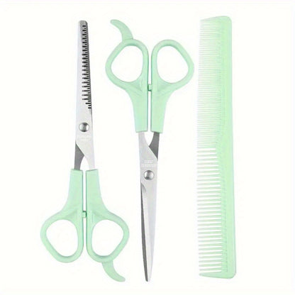 3pcs Set Hair Scissors Kit - 6.7'' Hair Cutting Shears for Men, Women, Barbers, Kids, Adults & Pets